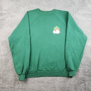 Vintage Holiday Christmas Sweater Extra Large Embroidered Crewneck Sweatshirt